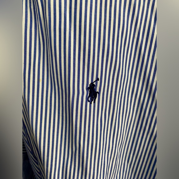 Men’s Ralph Lauren Classic Fit Long Sleeve Striped Button Up Shirt - Picture 8 of 11